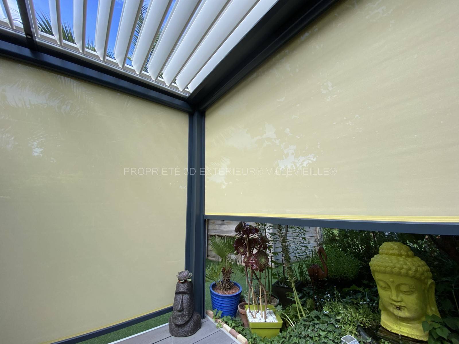 Pergola bioclimatique multiples options store screen zip vertical Nîmes Gard (30)