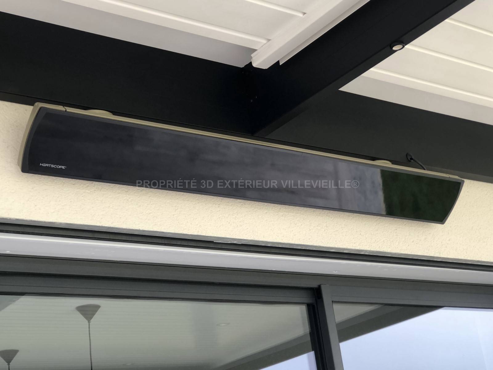 Chauffage par Radiateur rayonnant infrarouge vitrocéramique VISIONS HEATSCOPE