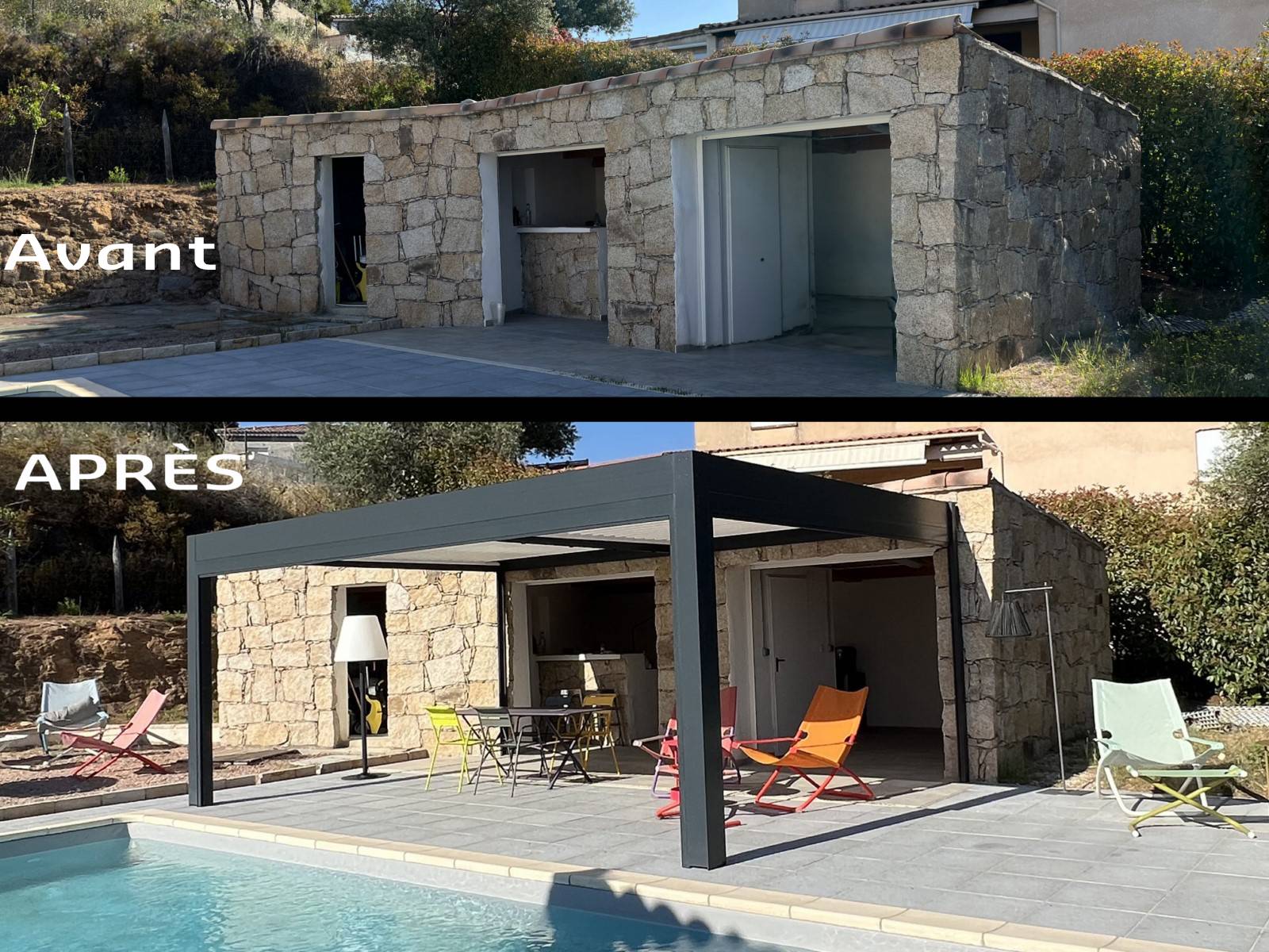 Construction d'un abri de voiture en aluminium sur mesure autour de Sommières