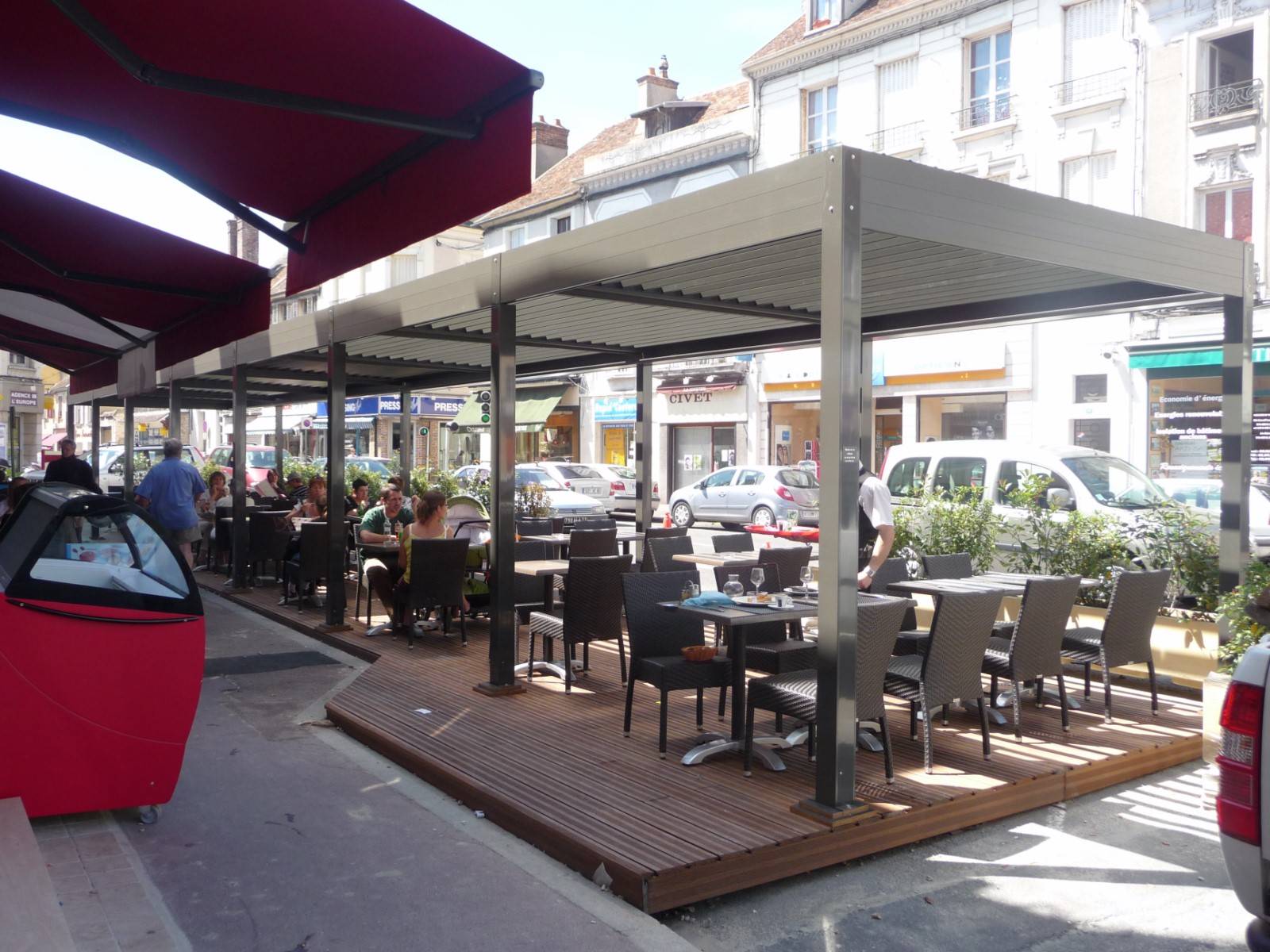Pergola Bioclimatique plage - Front de mer