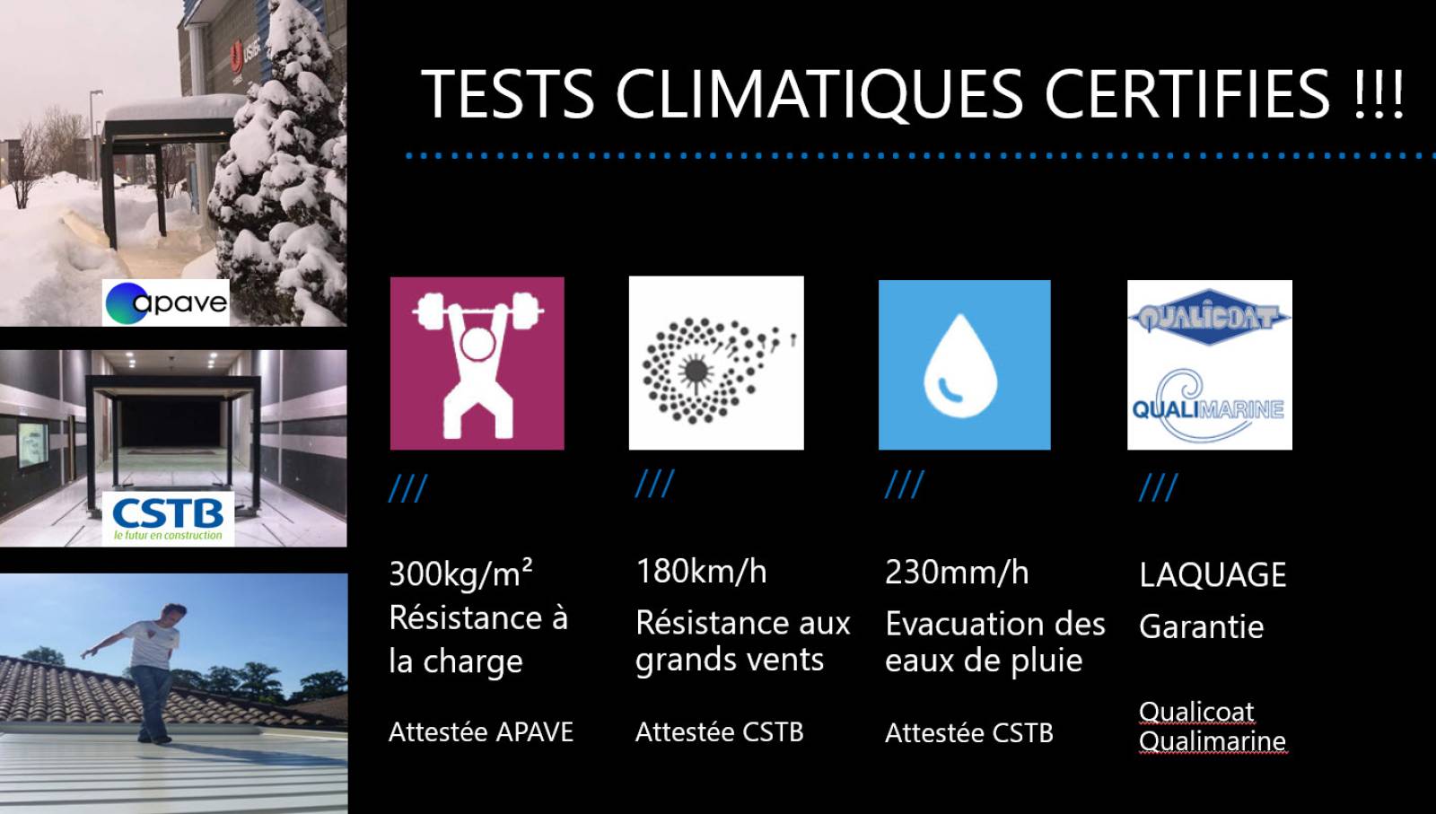Notre pergola bioclimatique résiste t-elle à des vents violents ?