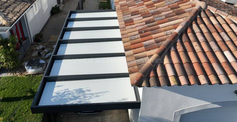 Solution protection voitures et camping-car avec carport sur mesure: 3d extérieur Occitanie 