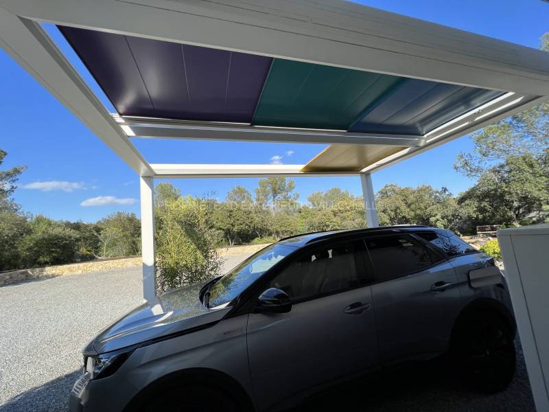 Pergola Arlequin avec un design unique à Villevieille en Occitanie
