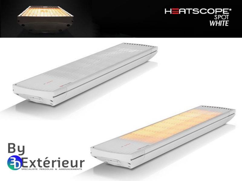 Chauffage par Radiateur rayonnant infrarouge vitrocéramique VISIONS HEATSCOPE