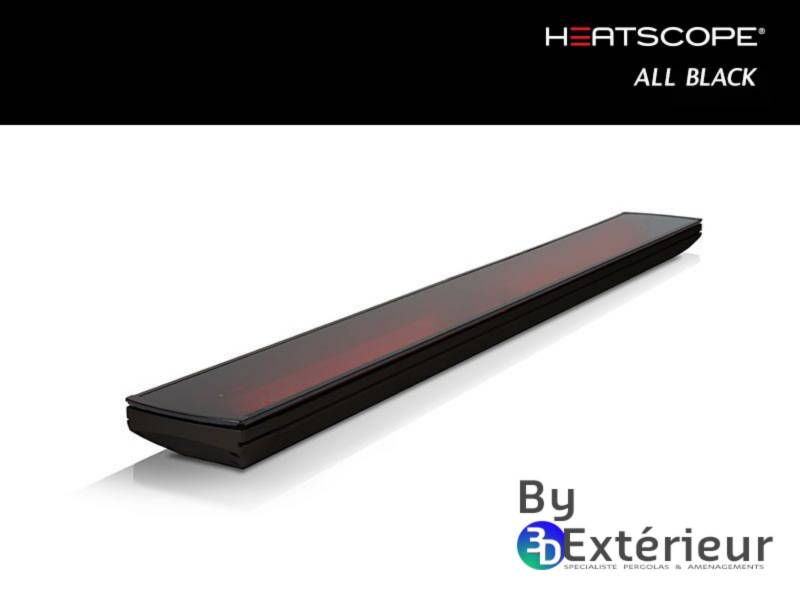 Chauffage par Radiateur rayonnant infrarouge vitrocéramique VISIONS HEATSCOPE