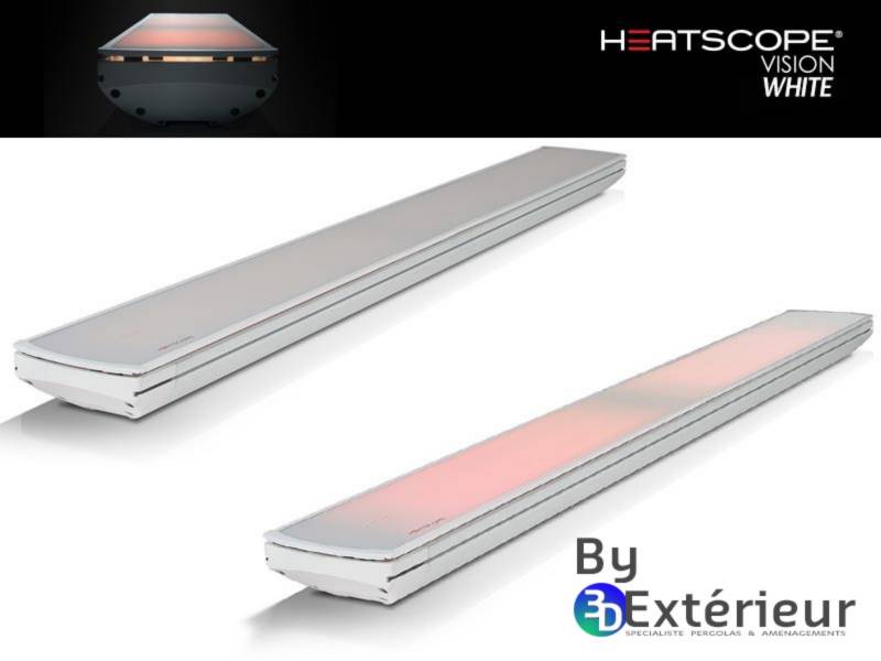 Chauffage par Radiateur rayonnant infrarouge vitrocéramique VISIONS HEATSCOPE
