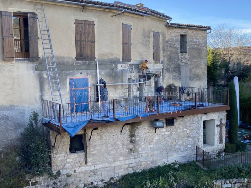 Réaménagement de la terrasse de la crêperie 