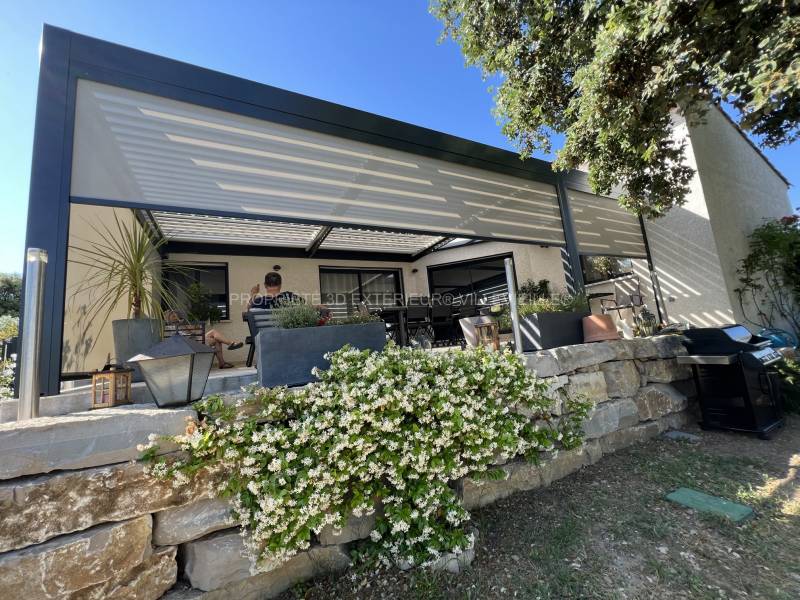 Pergola sur mesure ou standard Solisystème fabrication française Occitanie