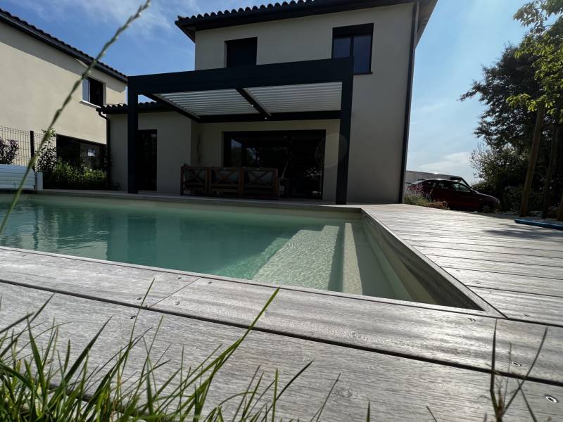 Pergola bioclimatique design à Restinclières - Saint-Drézéry- Hérault