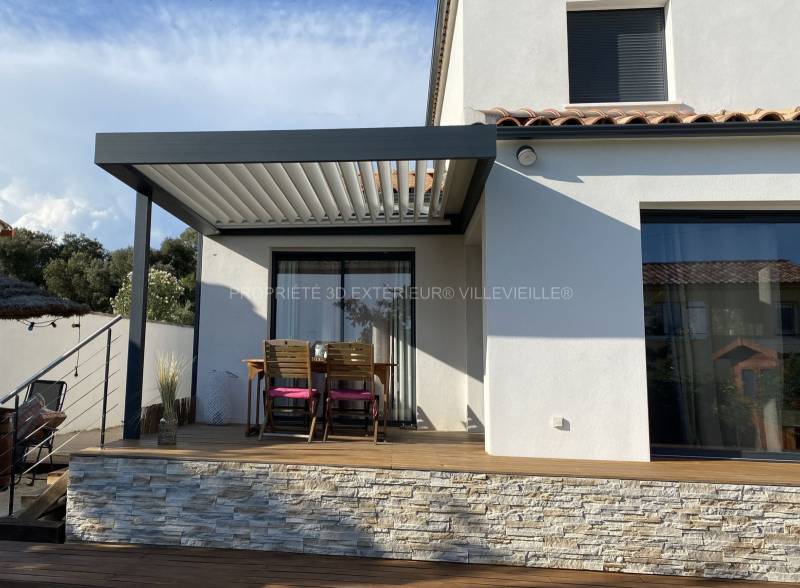 Pergola haut de Gamme installation commune d'Aigues Vives dans le Gard
