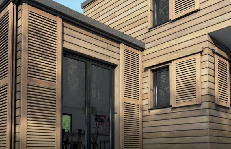 Sécurité et confort avec nos volets gamme aluminium/bois à Villevieille Gard