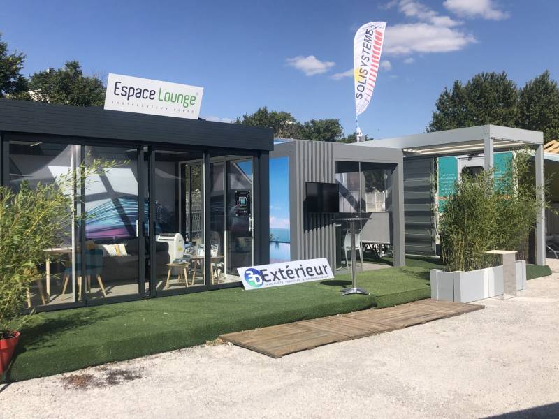 3D extérieur le spécialiste de la pergola bioclimatique est présent au salon de l'habitat à Nîmes