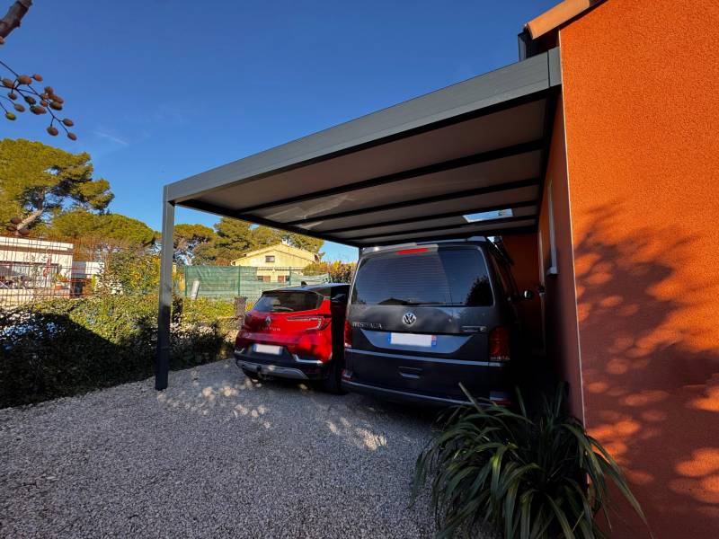 Devis pour carport 2 voitures en aluminium vers Alès dans le Gard