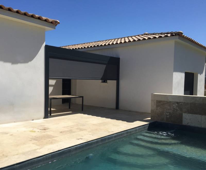 Options pour pergola store zip et chauffage vitrocéramique proche de Sommières