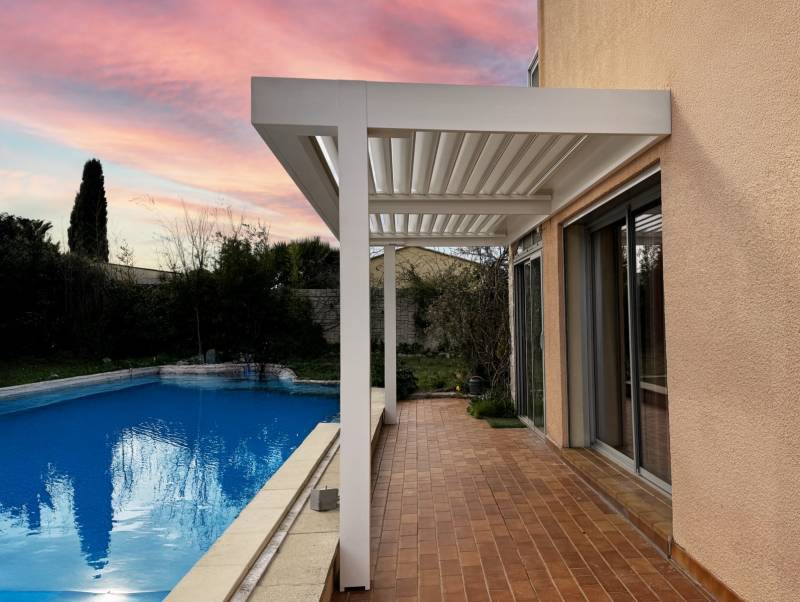 Pergola bioclimatique sur mesure à Mus dans le 30