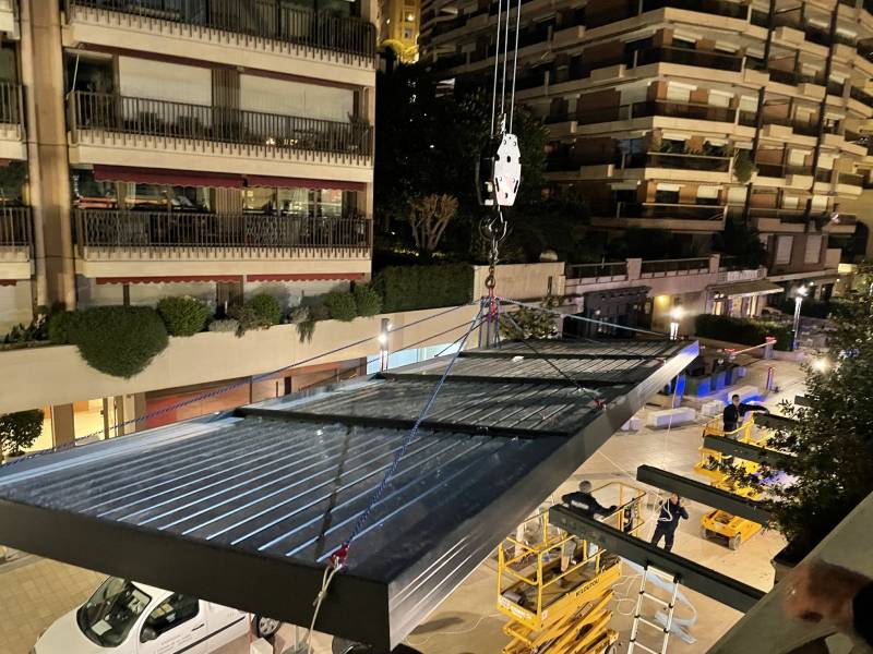  Pose nocturne à l'Esplanade du Portier situé à Monaco par 3D Extérieur