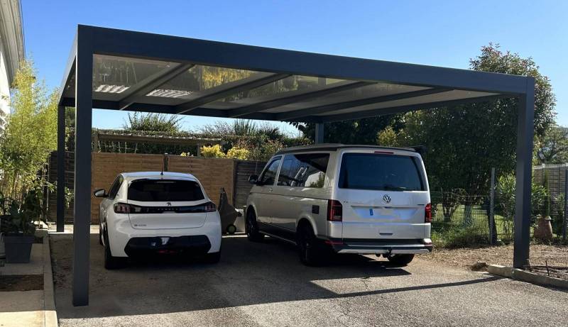 Tarif pour l'installation d'un carport voiture en alu sur mesure proche Montpellier