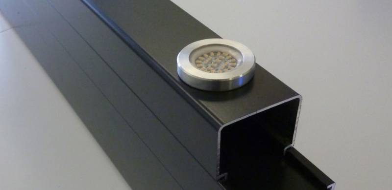 Éclairage SPOT LEDS  intégré dans structure pergola