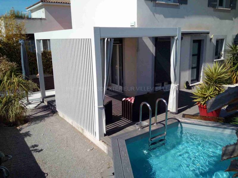Bouclier en aluminium pour un confort option pour pergola et carport