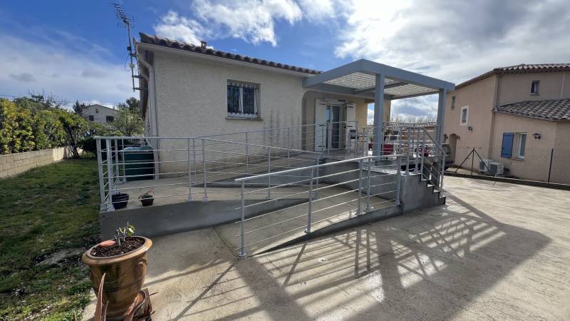 Projet sur mesure dans le Gard Pergola - Carport - Garde-corps en aluminium 