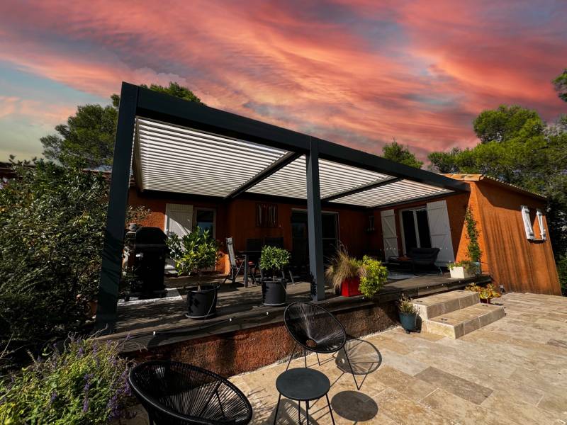 Design moderne et durabilité assurée avec nos pergolas bioclimatiques vers Montpellier 34