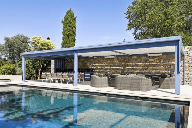 Pergola Solisysteme : Structure du projet : 12m x 5m installée à Uzès Gard