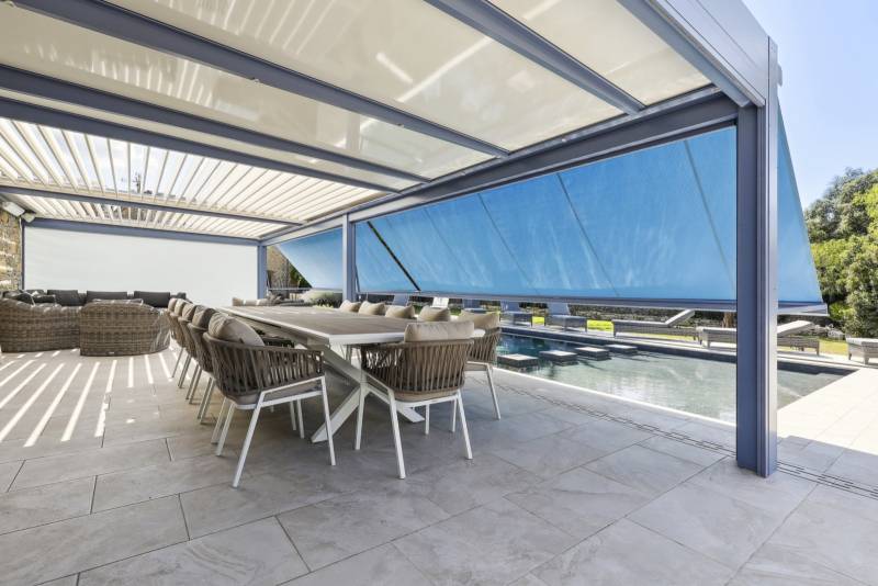 Entreprise pour conception de pergola adossée en aluminium sur Lussan (30)