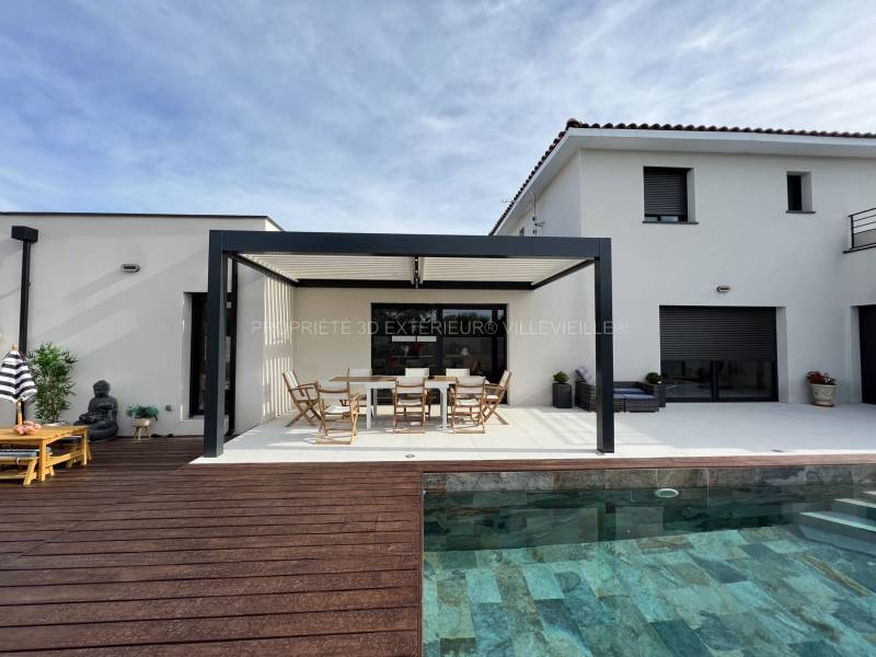 Entreprise pour pose de pergola sur mesure en aluminium vers Bellegarde