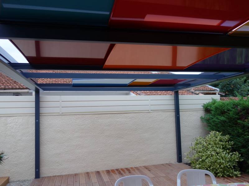 Pergola Arlequin panneaux aluminium coulissants installateur Gard Hérault