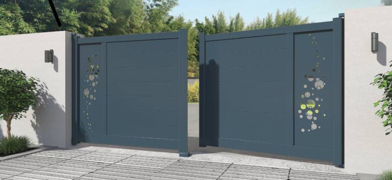 portail extérieur en aluminium sur mesure