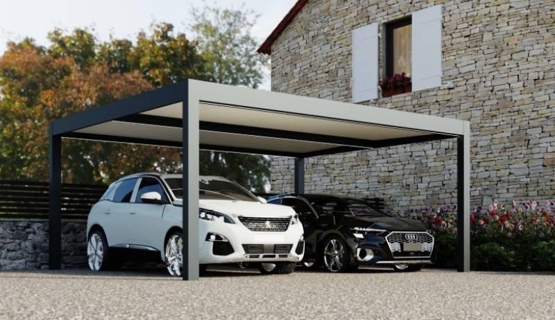 Carport - Fabricant installateur d’abris de voiture en aluminium à Nîmes dans le Gard en Occitanie