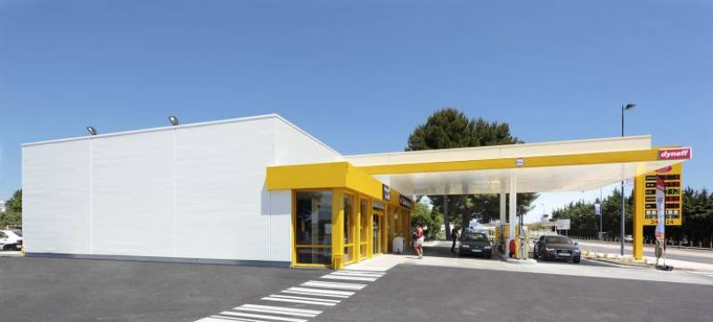 Rénovation de la station historique Dyneff à l'Aéroport Montpellier Méditerranée