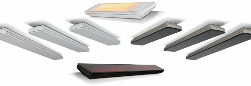 Chauffage par Radiateur rayonnant infrarouge vitrocéramique VISIONS HEATSCOPE